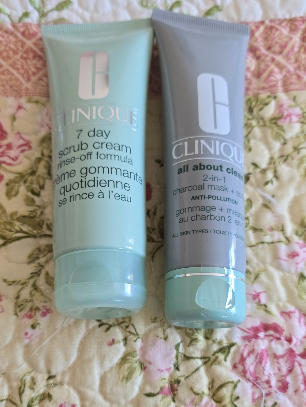 Clinique Light Blue and Gray Skincare Tubes 3.4 Oz
